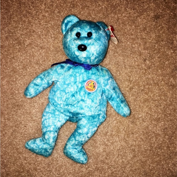 Ty Beanie Babies Clubby the Bear Official Club & Sparkles Bear Baby of the Month - Picture 6 of 9